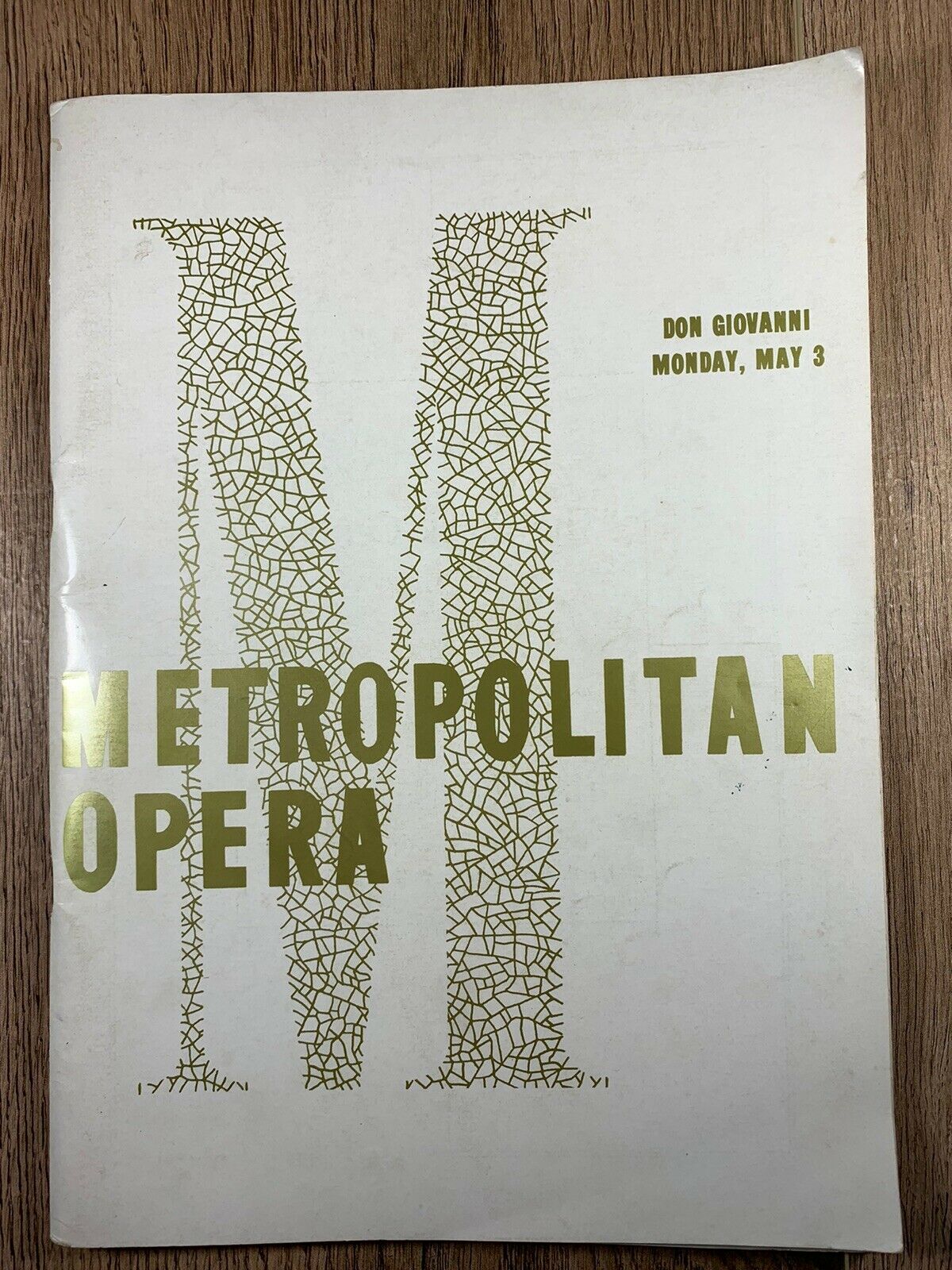 Atlanta Metropolitan Opera Show Book 5/3/1954 Don Giovanni  Jr League Photos Ads