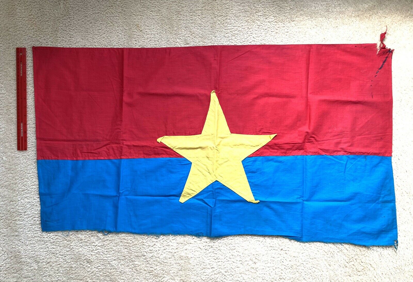 Original captured Viet Cong Flag. 42”