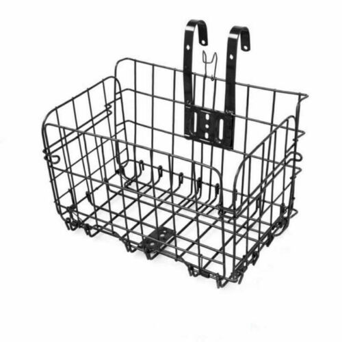 Foldable Bicycle Bike Basket Front Rear Metal Wire Storage Carrier Us Shipping